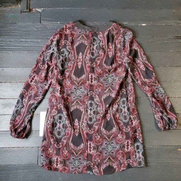 NWT Bcbgeneration Paisley Tunic Blouse - Picture 6 of 8